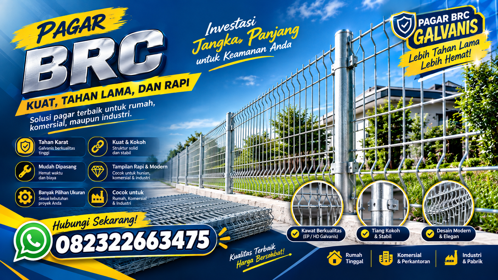 Distributor Pagar BRC Yogyakarta