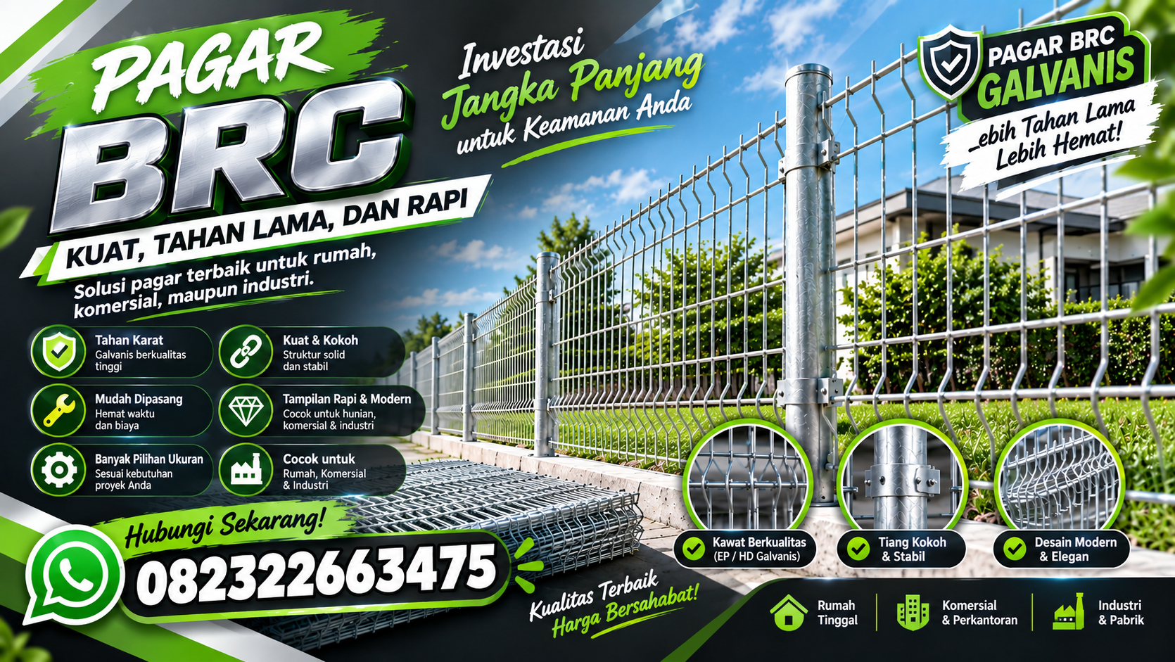 Jual Pagar BRC Yogyakarta